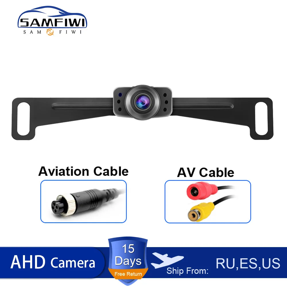 

SAMFIWI 140 Degree Angle AHD Auto Rear View Camera Car Back Reverse Camera Fish Eyes Night Vision HD Parking Assistance Camera