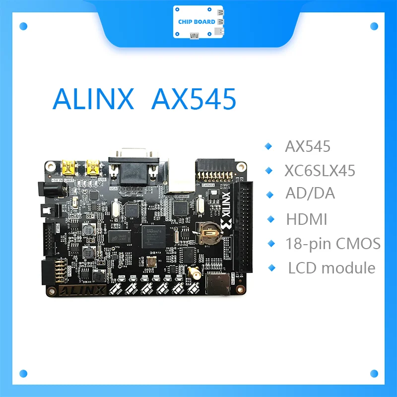 

ALINX AX545 Brand XILINX FPGA Development Board SPARTAN6 LX16 LX45 DDR3 Gigabit Ethernet