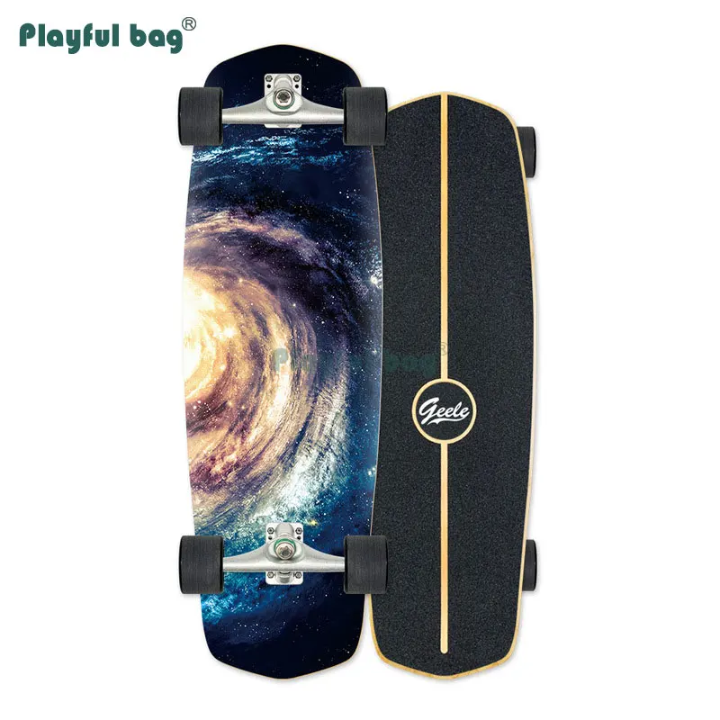 Spielerische Tasche Professionelle Erwachsene land surfbrett Skateboard 77cm * 25cm * 12cm Carving lenkung lkw CX4 skateboard komplette AMB52