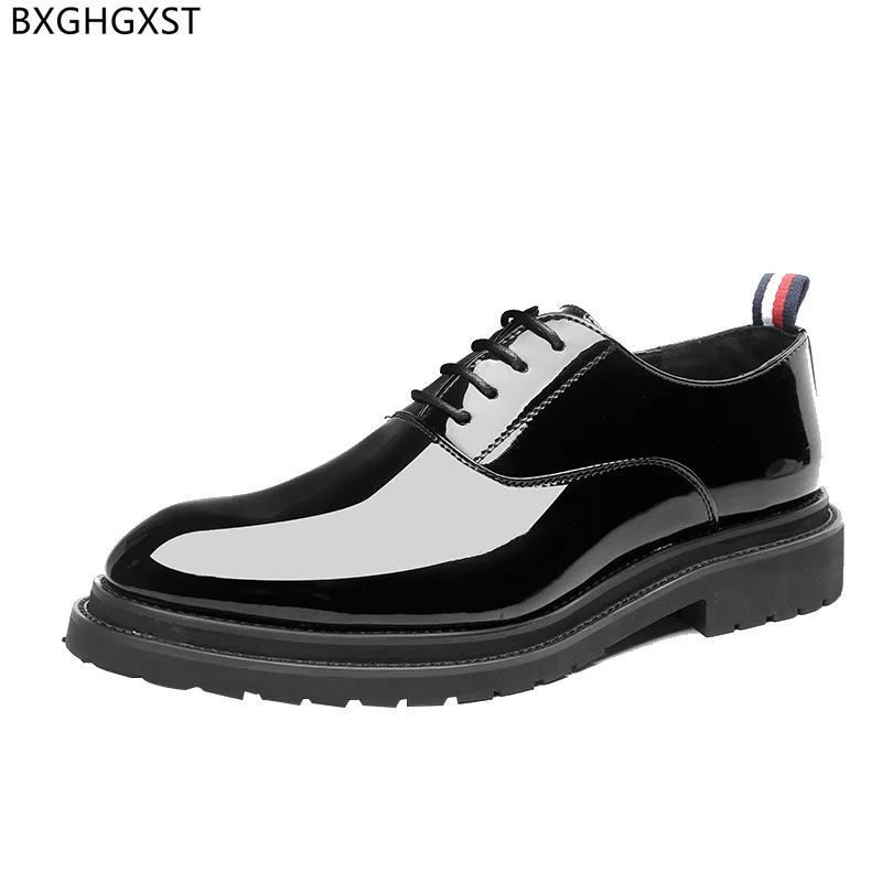 Italian Dress Shoes Mens Fashion Oxford Shoes for Men Patent Leather Shoes Men Formal Office 2024 Chaussure Homme Zapatos Hombre