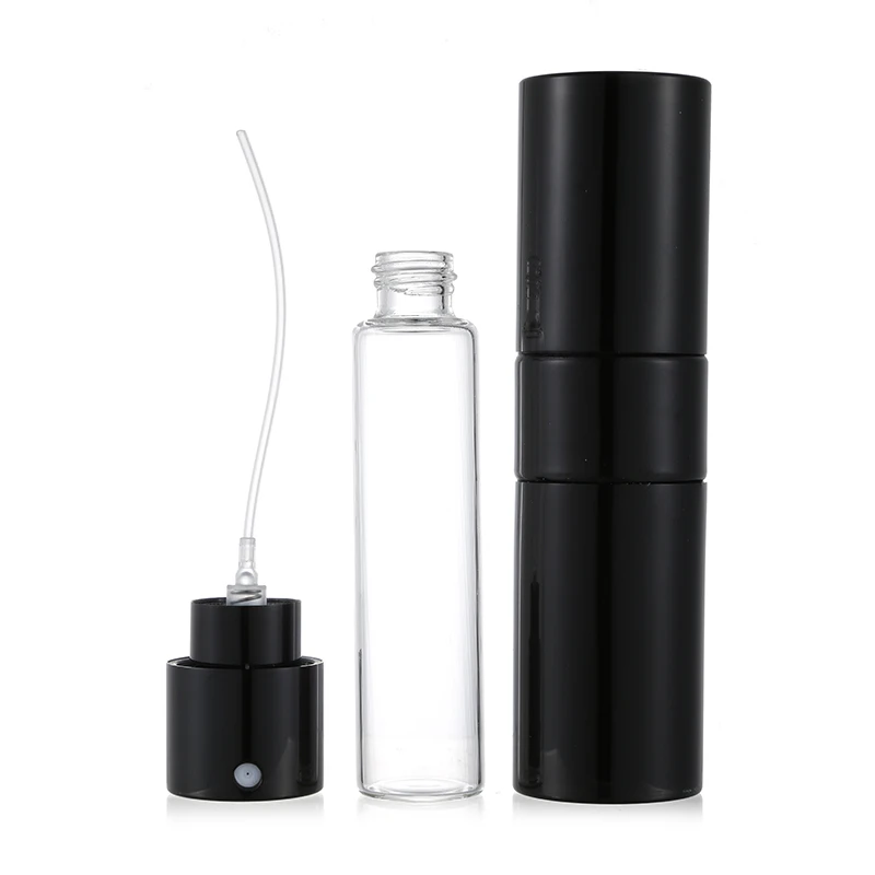 15ml 20ml portable metal aluminum perfume bottle refillable cosmetic spray bottle empty bottle travel sub-bottle liner glass