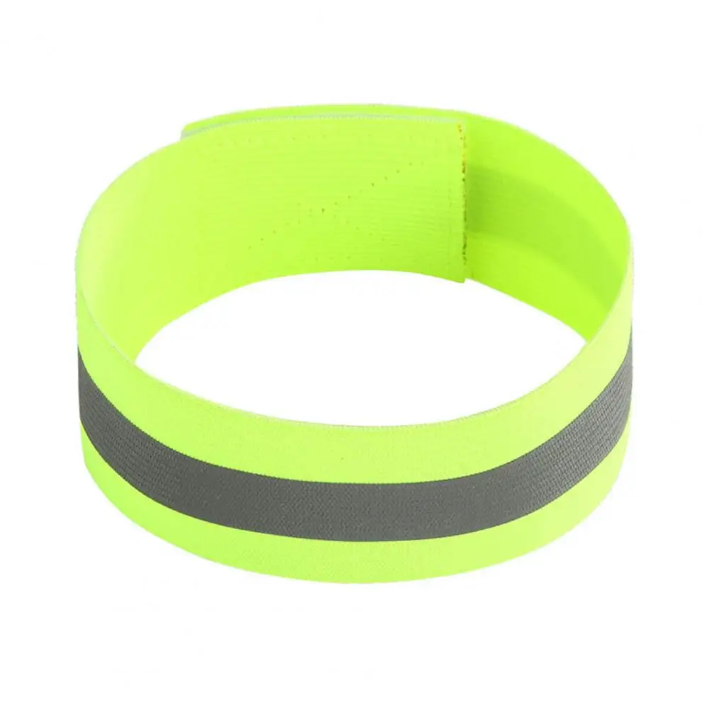 Elastic Arm Band Outdoor Running Jogging Reflective Armband Detachable Polyester Sports Safety Warning Arm Belt for Cycling