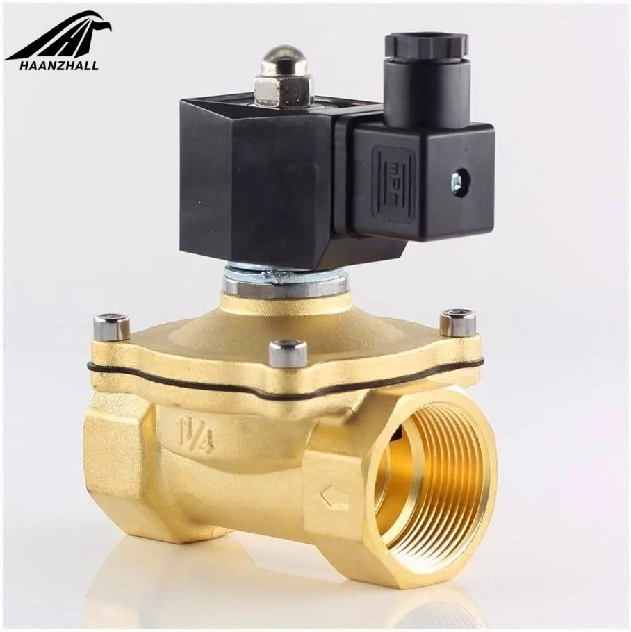 Normally Closed Solenoid Valve Water Valve, IP65 Fully Enclosed Coil, AC220V DC12V DC24V, G3/8\