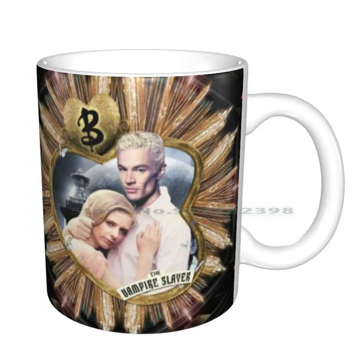 Buffy & Spike Keramik Tassen Kaffee Tassen Milch Tee Becher Buffy Spike Buffy The Vampire Sarah Michelle Gellar James Marsters spuffy