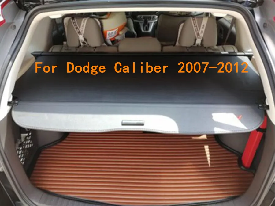 Car Rear Trunk Security Shield Cargo Cover Fits For Dodge Caliber 2007 2008 2009 2010 2011 2012 ( black, beige)