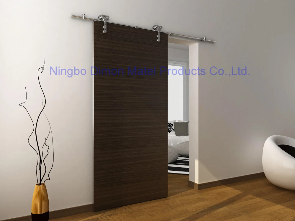 Dimon Customized American Style High Quality Stainless Steel 304 Sliding Wooden Door Hardware DM-SDS 7105