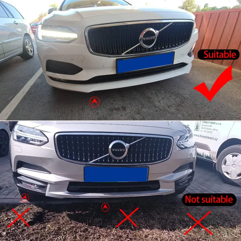 Car Styling Chrome Sticker For Volvo V90 S90 2016 2017 2018 2019 stainless steel Front bumper lips cover trim strips Car Accesso