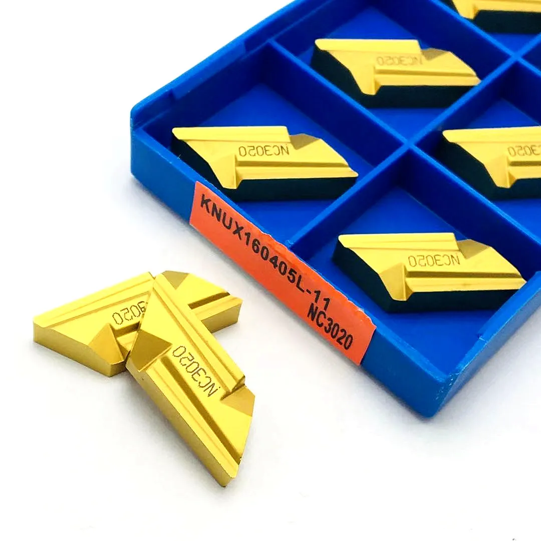 10Pcs KNUX160405R KNUX160405L NC3020 Harde Legering Tool Draaibank Carbide Insert Knux 160405R Draaien Tool