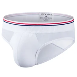 JOCKMAIL-ropa interior Sexy Gay para hombre, calzoncillos de algodón puro transpirable con bolsa convexa en U, 2022