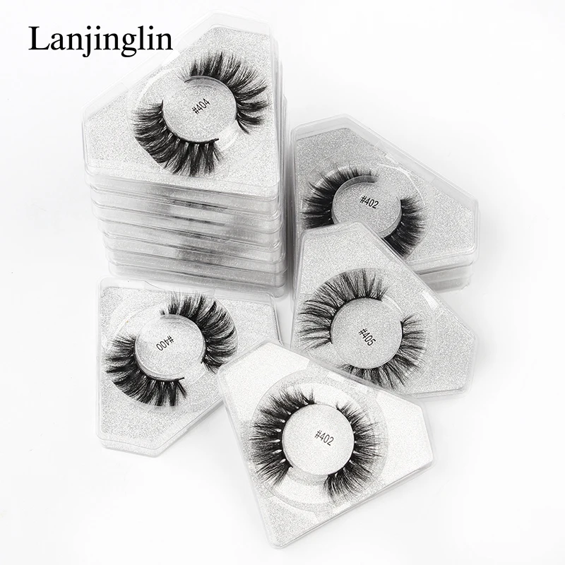 

Lanjinglin 4/100 Pairs False Eyelashes Dramatic Thick Soft 3D Mink Lashes Extension Makeup Tool Fake Lashes Wholesale Faux Cils