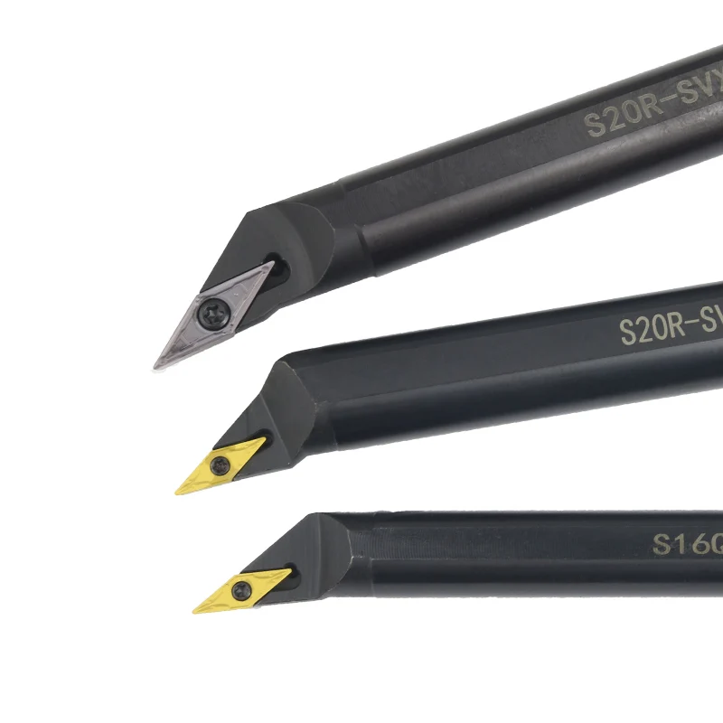Imagem -05 - Suporte de Ferramenta de Torneamento Interno Inserções de Carboneto Barra de Torno Conjunto de Ferramentas de Corte Cnc S16q-svxbr11 S20r-svxbr16 Vbgt Vbmt 1pc