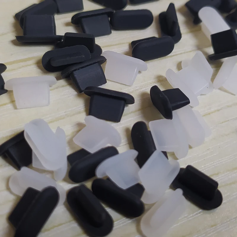 10-500 قطعة سيليكون مقاومة للاهتراء الهاتف سماعة حالة قرص الغبار المقابس ل فون 5S 6 8P فون 11 12 الموالية AirPods سماعة