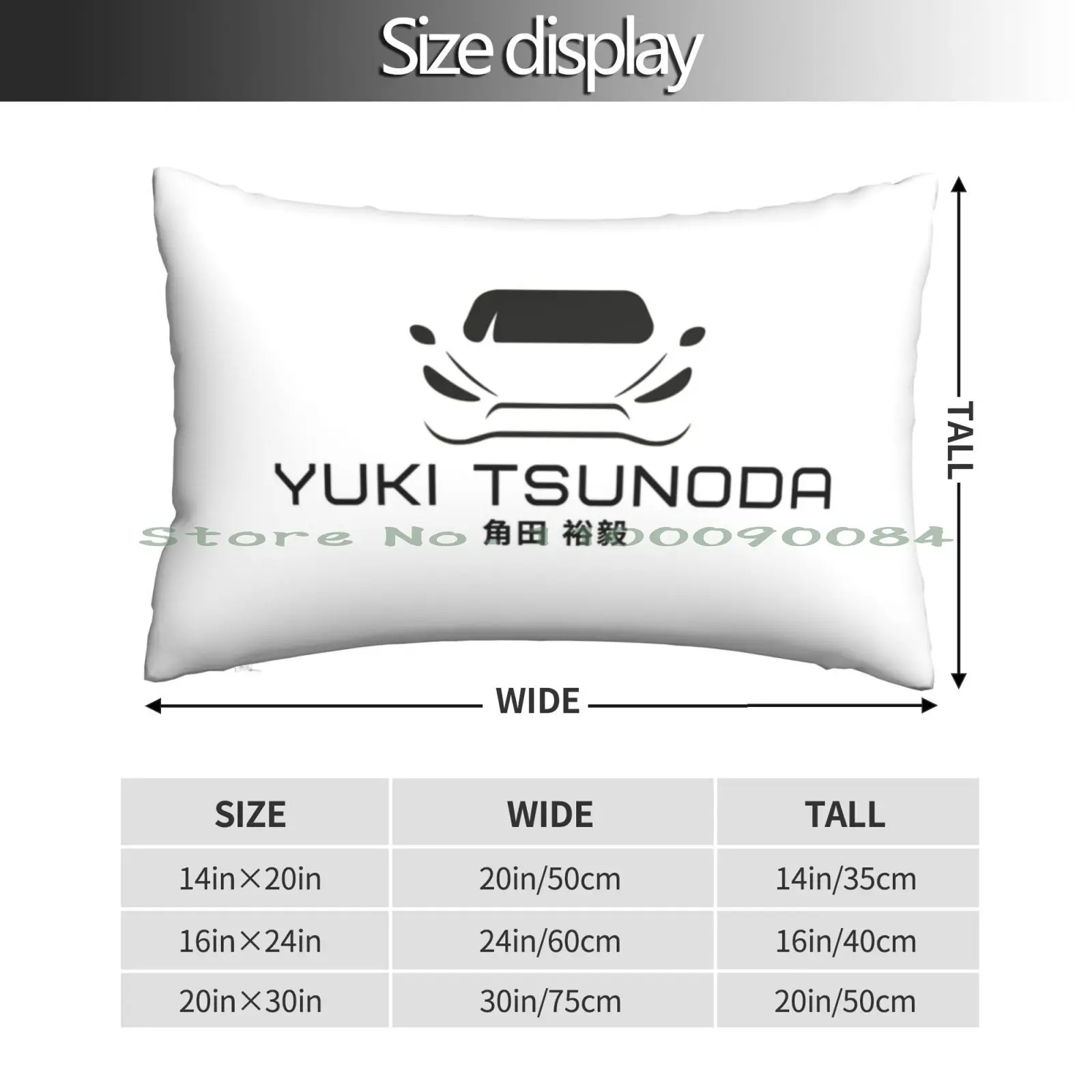 Yuki Tsunoda Racing Pillow Case 20x30 50*75 Sofa Bedroom Miami Vice Works Products Terrible Dictionary Hotline Techno Anthony