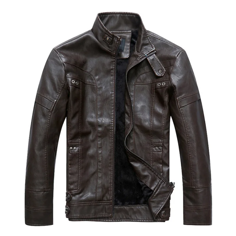 

Besting Sale Motorcycle Leather Jackets Men Classic Design Slim Fit Men Leather Suede Jacket Casual Male Outwear Brand Clothing