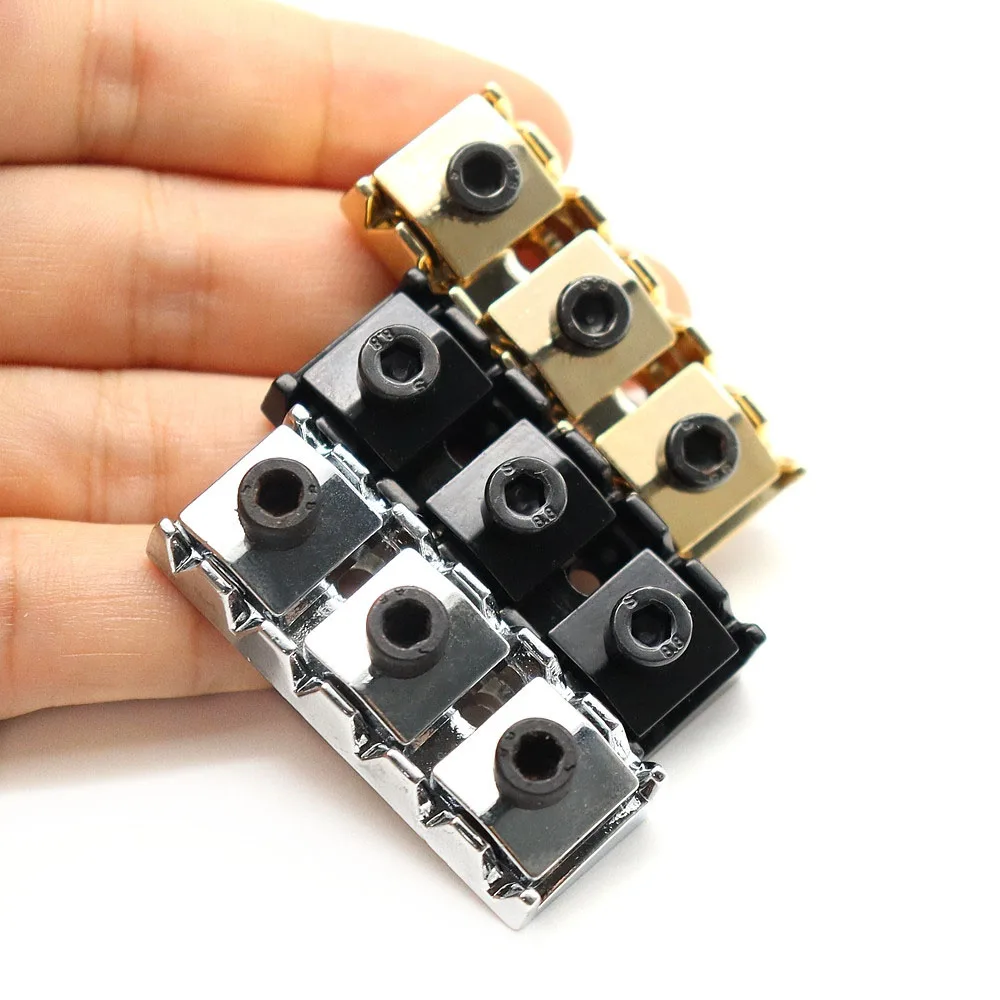 1pcs 6string Gold/Sliver/Black Electric Guitar String Locking Nut For Floyd Rose Tremolo Bridge 42mm