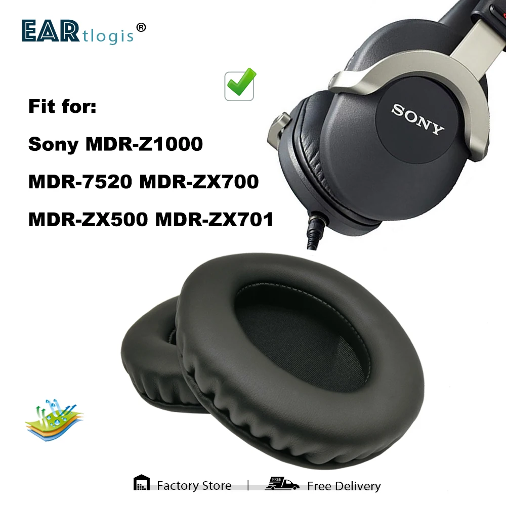 Replacement Ear Pads for Sony MDR Z1000 7520 ZX 700 500 701 Headset Parts Leather Cushion Velvet Earmuff Earphone Sleeve Cover