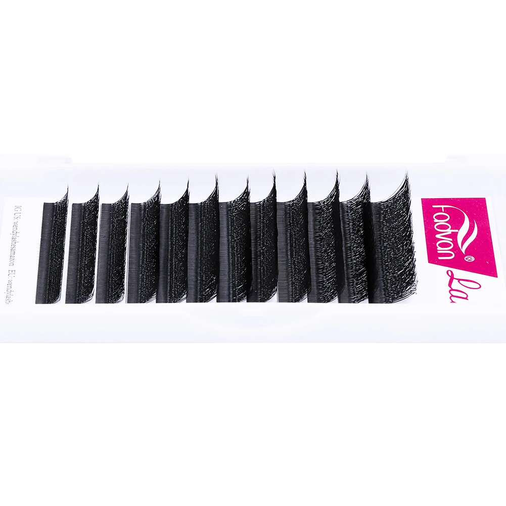 FADVAN 10 Tray/Set 3D W Shape Eyelash Extensions Premade Volume Fans W Style Lashes Comfortable New Volume False Eyelash Natural