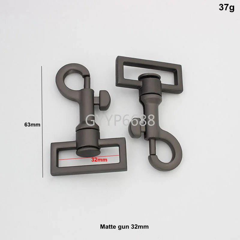 10 30 100 pieces 32mm 38mm 40mm inner matte gun high quality snap hook shoulderbag swivel clasp hooks purse hardware