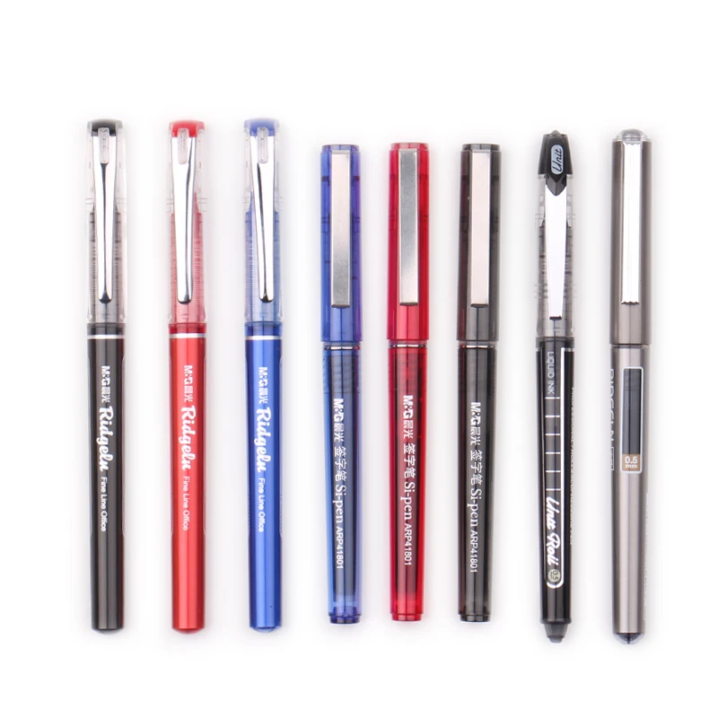 6/12PCS M&G Direct-fluid-roller Pen 41801 Gel Pen 0.5mm Signing Pen Large-capacity Office Pens