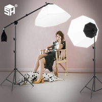 Softbox Octagon Lighting Boom Arm Kits Soft box for Photography Background Accessories Flash System Photo Studio Equipment