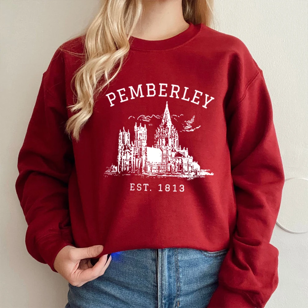 Pemberley 1813 Sweatshirt Unisex Jane Austen Shirt Pride and Prejudice Shirt Bookish Sweatshirt Graphic Tee Jane Austen Gifts