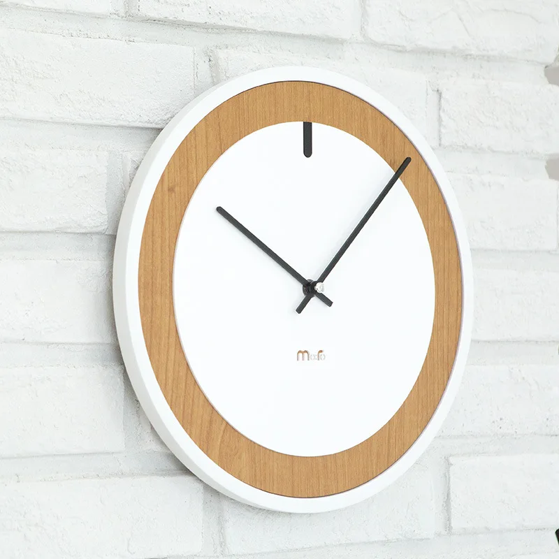 

Pine Wooden Wall Clock Simple Modern Design Living Room Decoration Nordic Minimalist Acrylic Clocks Wall Watch Home Decor Silent