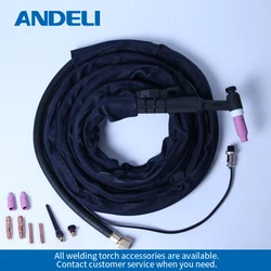 ANDELI AC/DC TIG Torch Welding Gun WP-26 4m for AC/DC TIG Welding Machine TIG Welding Torch