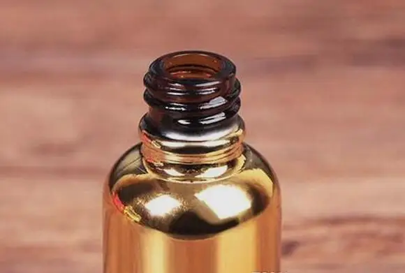 gold glass dropper bottle 50ml 100ml perfume essential oil electroplated glass bottle with gold aluminium cap