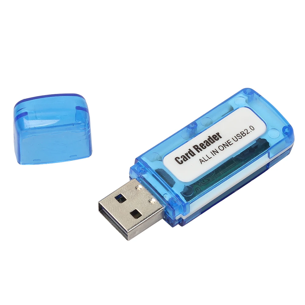 Lector de tarjetas múltiples de memoria, dispositivo 4 en 1, USB 2, 0, para M2, SD, SDHC, DV, TF, 480 Mbps, 1 unidad