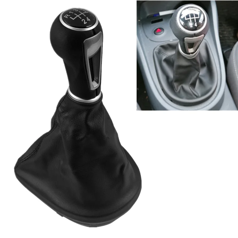 Pommeau de levier de vitesse en cuir PU pour Seat Valentine II 1870 III Altea XL 5/6-2005, levier de vitesse 2012 vitesses