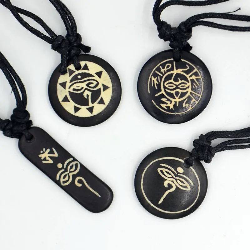 GOD eyes Sky eyes bone resin Pendant Necklace Lucky Gift Tribal Totem Fashion Jewelry