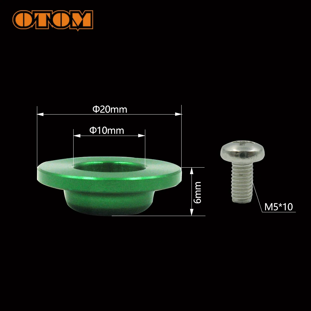 OTOM Motorcycle Universal CNC Chain Slider Washer Aluminum Flat Fork Gasket Screw Kit Pad Accessories For KAWASAKI KX250F KX450F