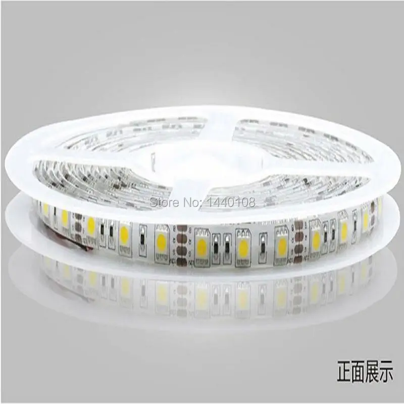 

50m/lot RGB LED Strip Light SMD 5050 60LED/M Lamps DC24V Flexible Light Ribbon Ip65 Waterproof Bar Light Led Stripe Tape