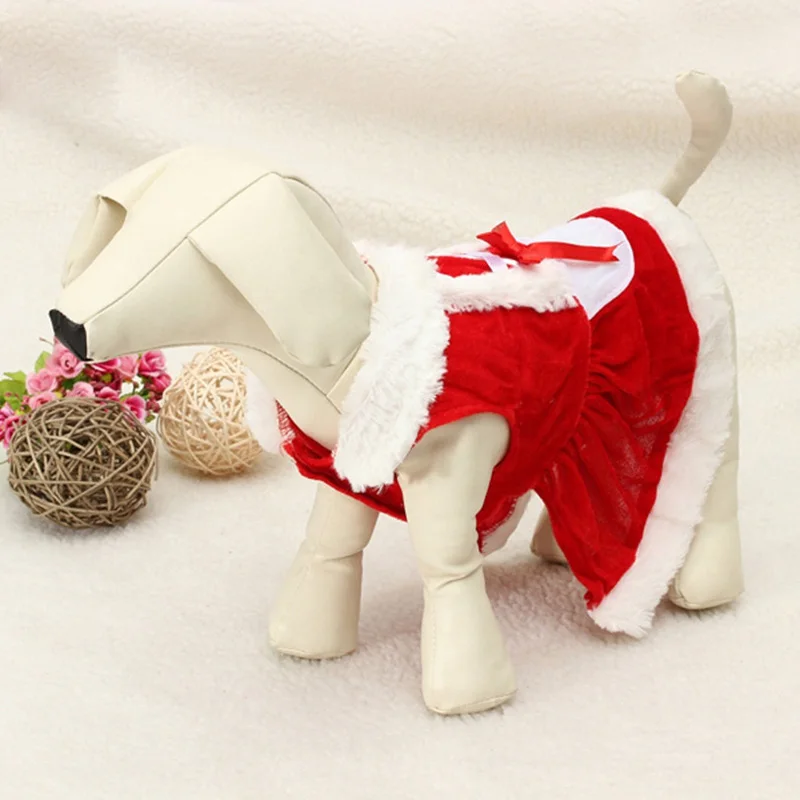 Santa Pet Dog Costume Christmas Clothes for Small Dogs Winter Dog Hooded Coat Jackets Puppy Cat Clothing Chihuahua Yorkie Outfit