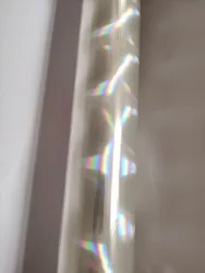 21cm x120m Transparent holographic foil hot stamping foil beam of light pattern hot press on paper or plastic