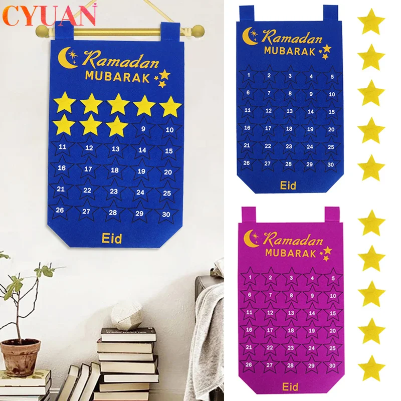 Eid Decoration Ramadan Mubarak Advent Calendar 30days Countdown Calendar Eid Mubarak Gifts Kareem Ramadan Home Decor Eid Al Adha
