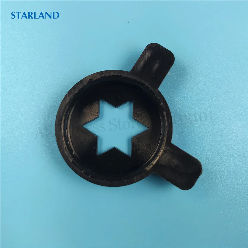 3 шт., черные цветные шестиграммные моделирующие колпачки, запасная часть для замены машины для мягкого мороженого, внутренний диаметр 28 мм