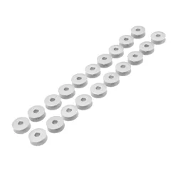 DRELD 20Pcs Aluminum Single Needle Flat Car Bobbins Spools Fit For Singer Brother Juki Lockstitch Industrial Sewing Machine