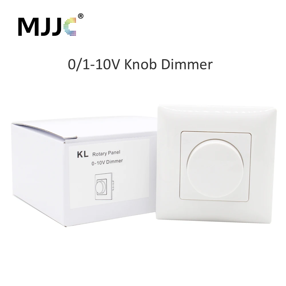 0/1-10V LED Dimmer 110V 220V 2.4G RF Wireless Remote Rotary Wall Panel Knob Control Single Color Strip Light DIP Switch Dimer KL