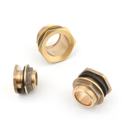 Brass 20/25/32mm Water Tank Adapter Bucket Fish Tank Connectors 1/2