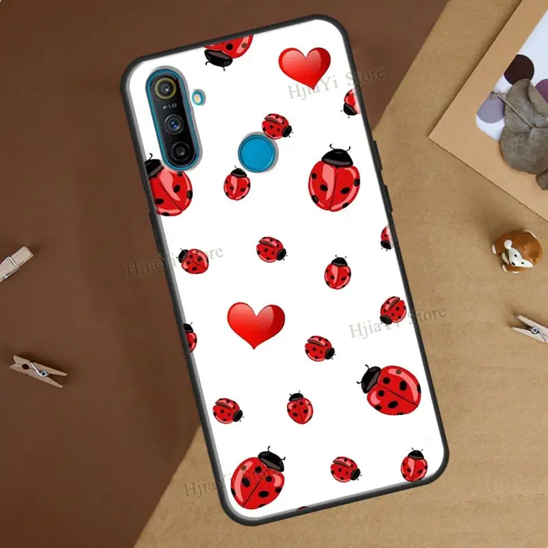 Lady Bugs Case For OnePlus 10 Pro 9 8T Nord2 9R Cover For Realme GT Neo 2 GT Master C21 8i 9i 8 Pro