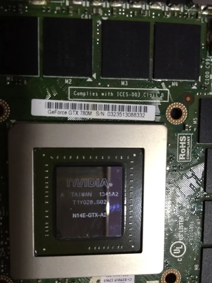 GTX 780M GTX780M 4G N14E-GTX-A2 Graphic Video Vga Card For Dell Alienware M17X R5 R4 M18X R2 R3 R4 DDR5