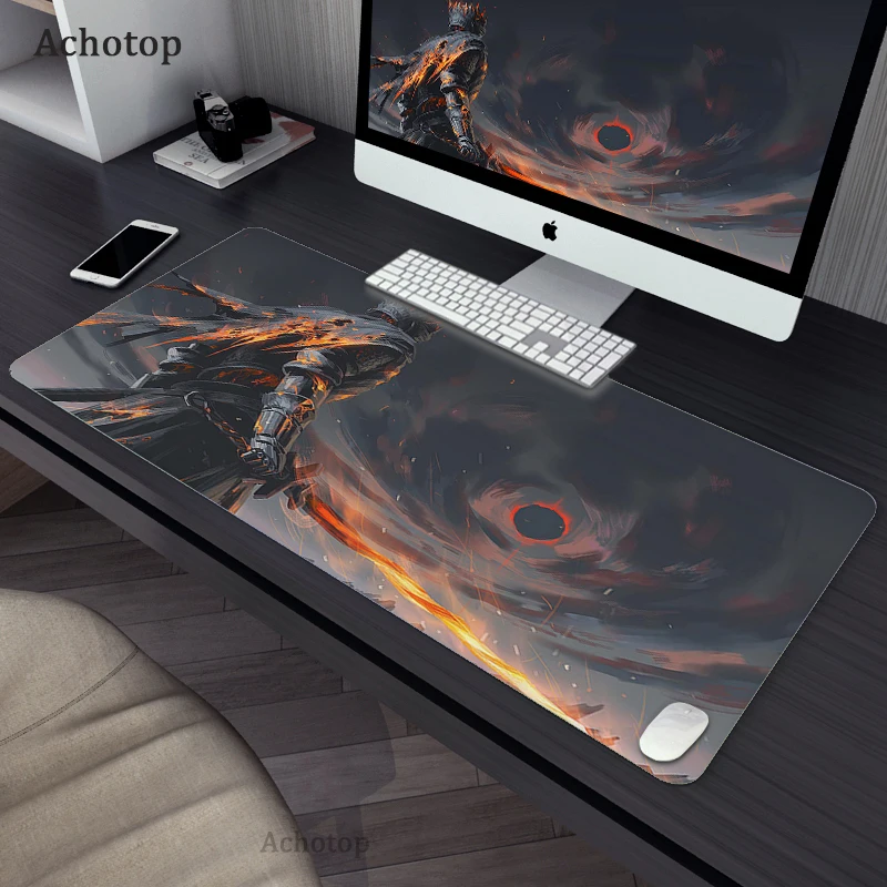 Dark soul XXL Large Computer Anime Mouse Pad 800X300mm Cool MousePad Laptop Desk Keyboard Pad XL Table Mat for Playing Games