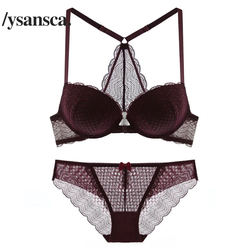 Big Sale Women underwear Set Lace Sexy Push-up Bra And Panty Sets Comfortable Brassiere Adjustable Straps Gathered Lingerie