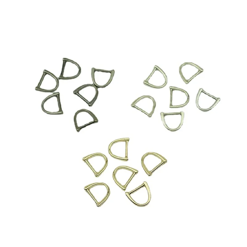 100Pcs 9mm Mini O D Ring Metal Belt Buckles for Bags Strap Hanger Hook Buckle DIY Handbag Hardware Craft Sewing Accessories