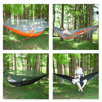 Fully Automatic Speed Open Hammock With Mosquito Net Outdoor Single Fouble Nylon Cloth Camping Mosquito Net Hammock