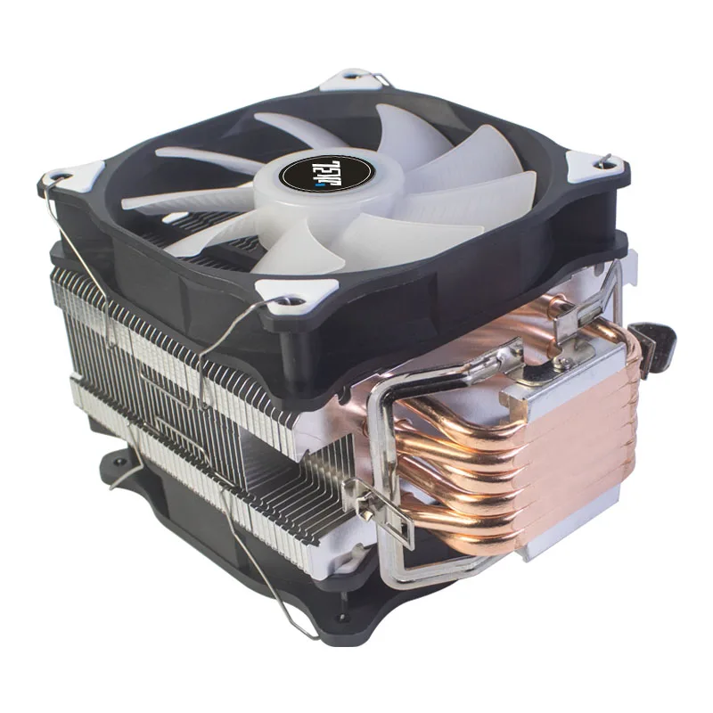 Cpu Cooler Fan Pwm 120mm 6 Heat-pipe With RGB Fans Cooling For Intel lga 775 115x 1200 1366 And AMD AM4 AM3+ x79 x99 x299 2011