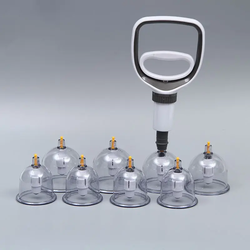 24 Cans Professional Vacuum Cupping Set Thicker Jars Magnetic Aspirating Cupping Medical Acupuncture Ventosa Suction Cup Massage