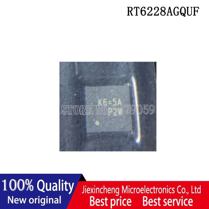 5 قطعة RT6228AGQUF وسم: K6 = ** K6 = RT6228 RT6228A QFN12 جديد الأصلي