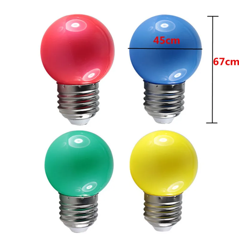 Colour LED Bulb E27 220V G45 3W 6 Color RGB Lampada LED Lamp Decor Holiday Christmas Lamparas Household Light Bulb